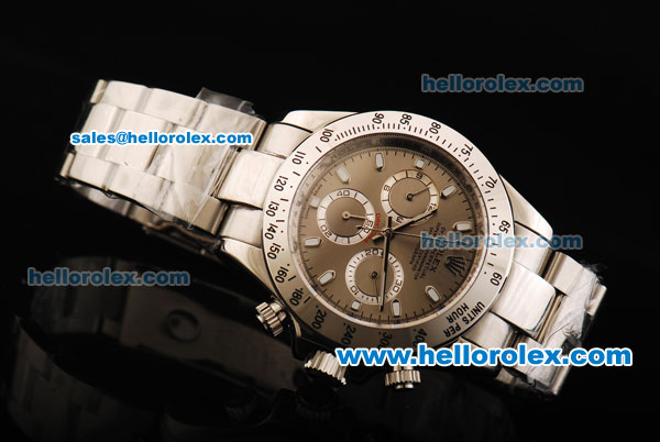 Rolex Daytona Automatic Movement Full Steel with Grey Dial - Click Image to Close
